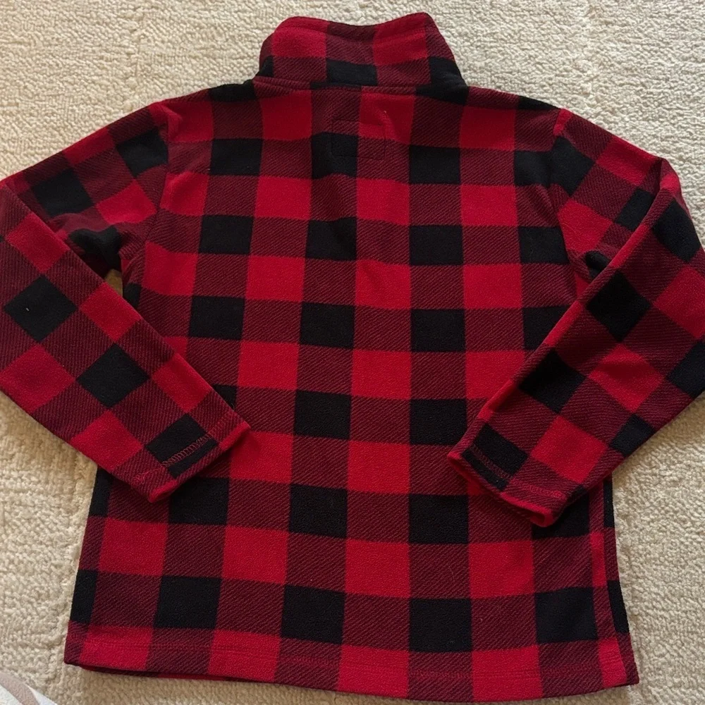 The Children's Place Red and Black Checkered Kids fleece